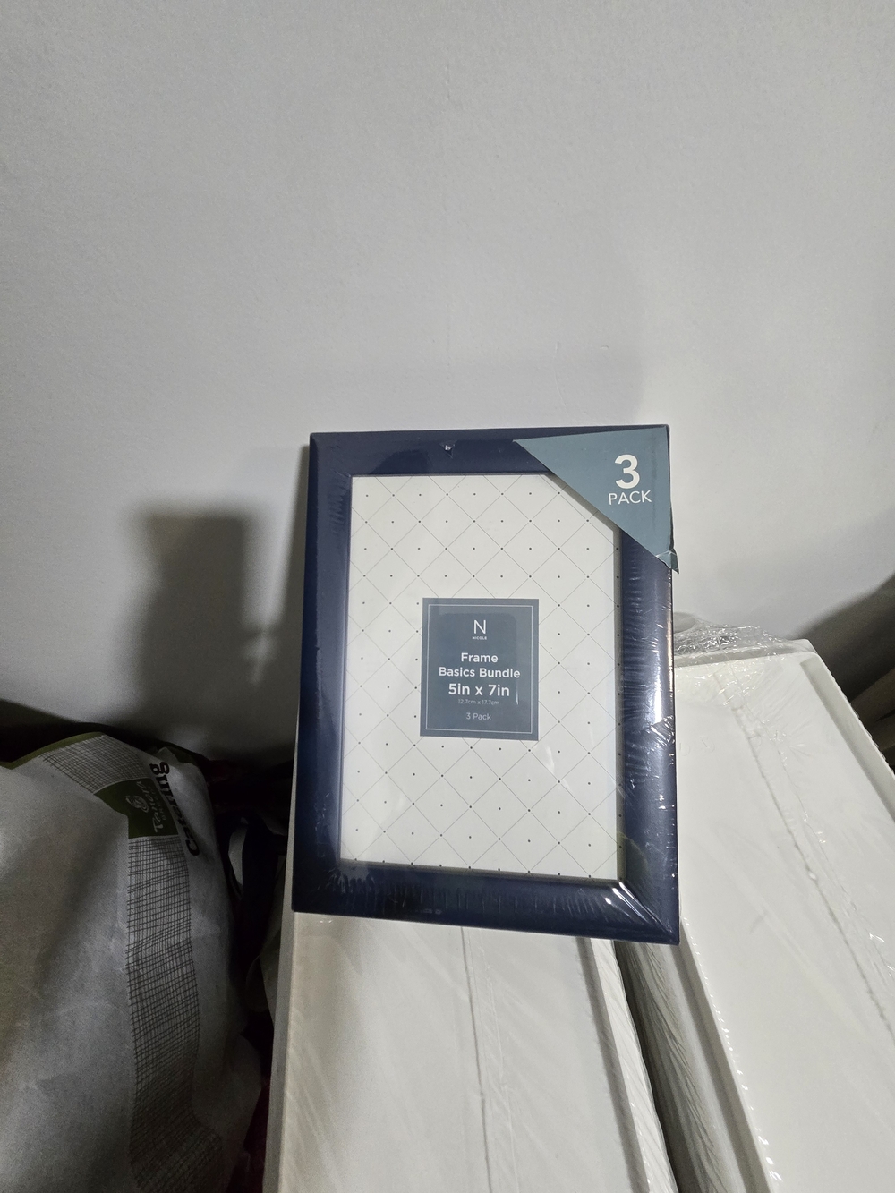 Classic Dark Blue 5x7 Picture Frame Set - 3 Pack